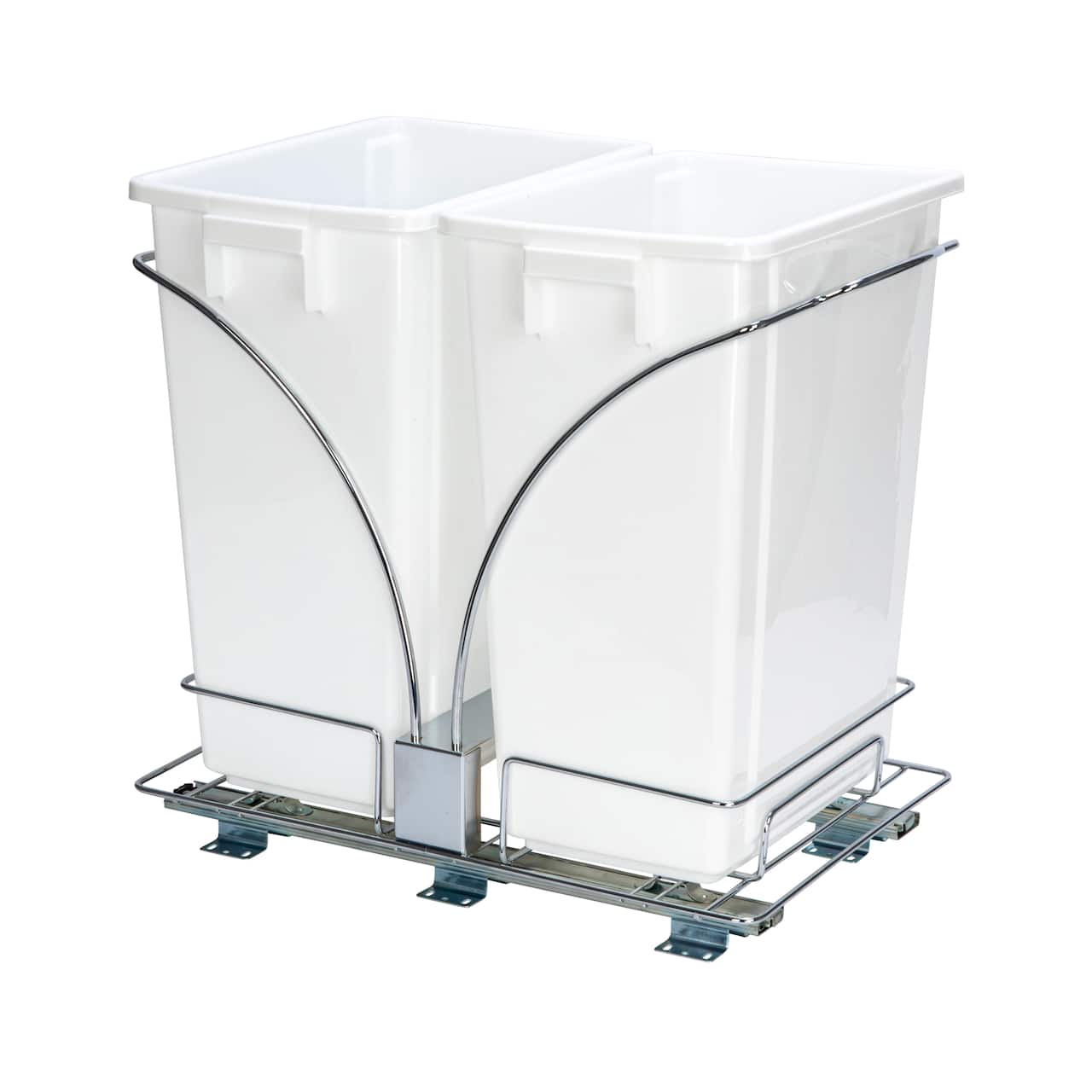 Household Essentials Glidez Double Pull Out Trash Can